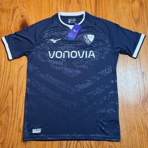VFL BOCHUM Mizuno Soccer Jersey Men's Large Vonovia Home Navy Blue 2022/23 NWT
